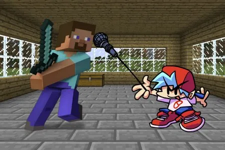 fnf vs steve from minecraft 1.5 Free Download